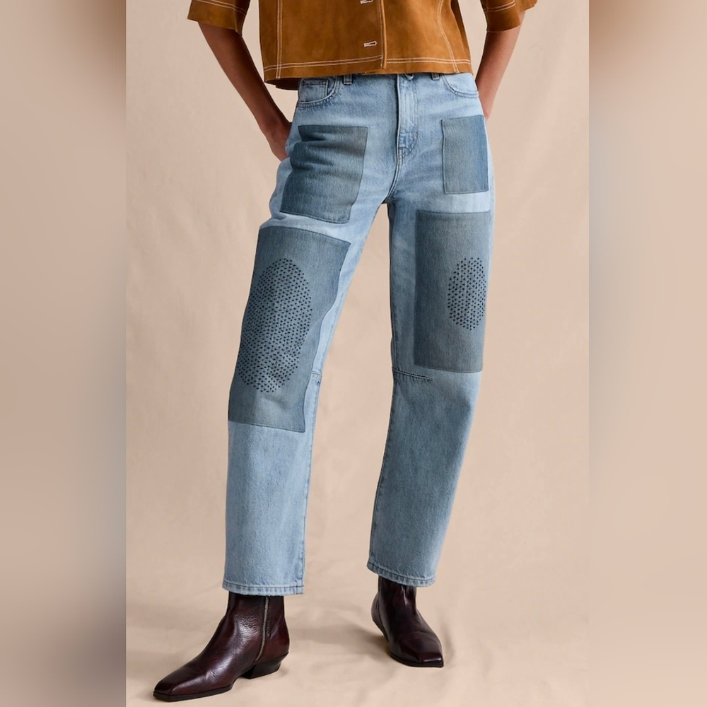Banana Republic Mid Rise Barrel Jeans Nwt